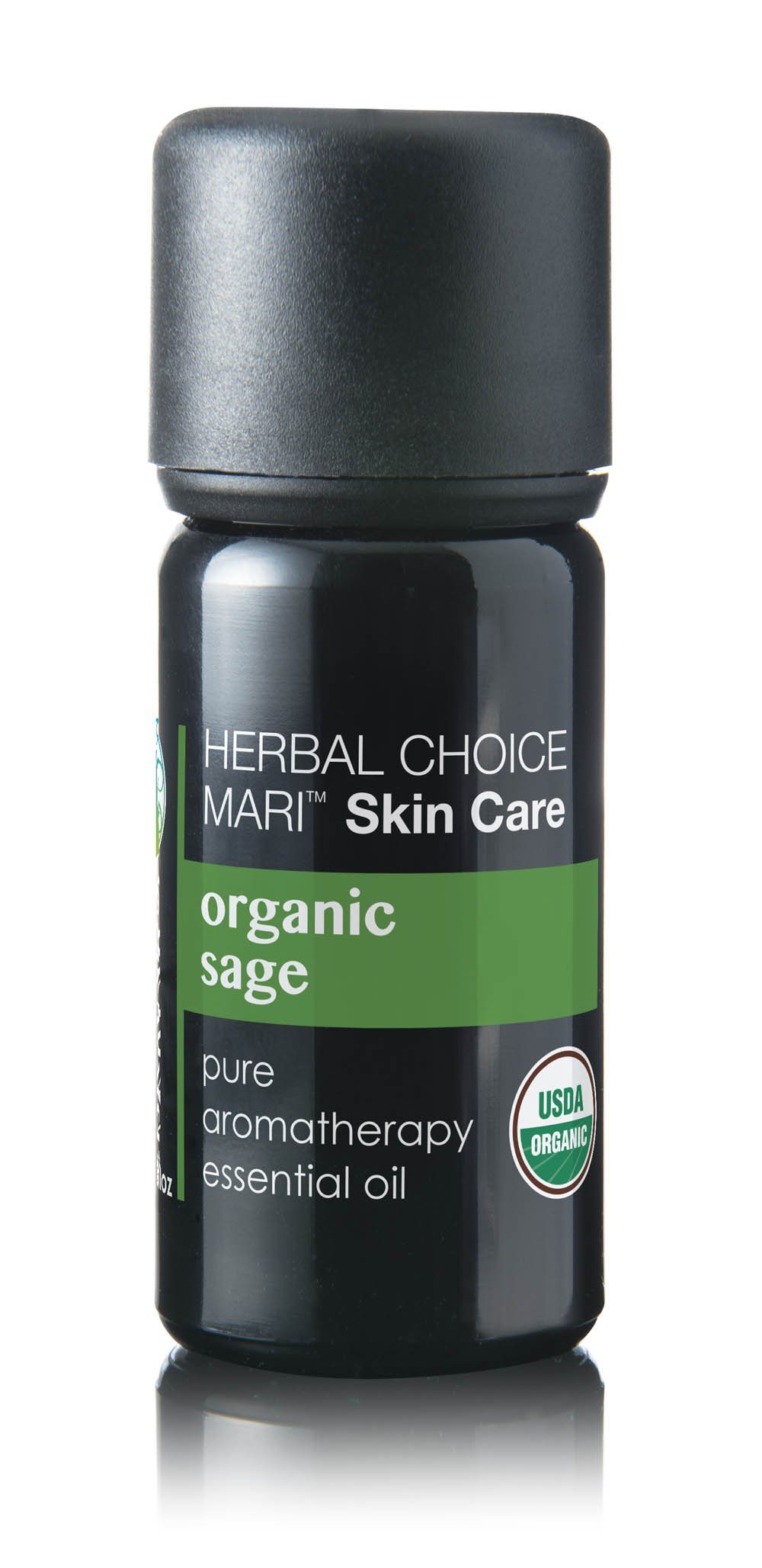 Herbal Choice Mari Organic Sage Essential Oil; 0.3floz Glass