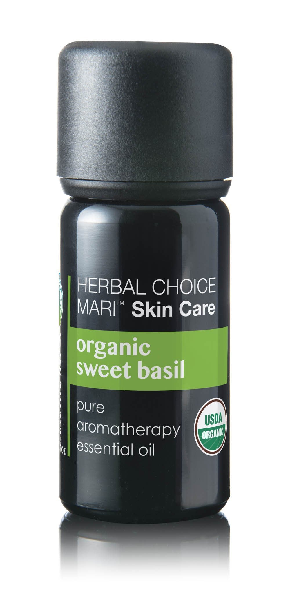 Herbal Choice Mari Organic Sweet Basil Essential Oil; 0.3floz Glass