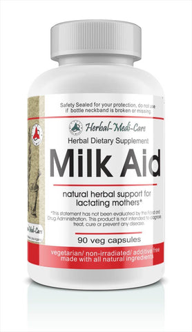 Herbal-Medi-Care Whole Food Milk Aid Vegetarian Capsules; 90-Count