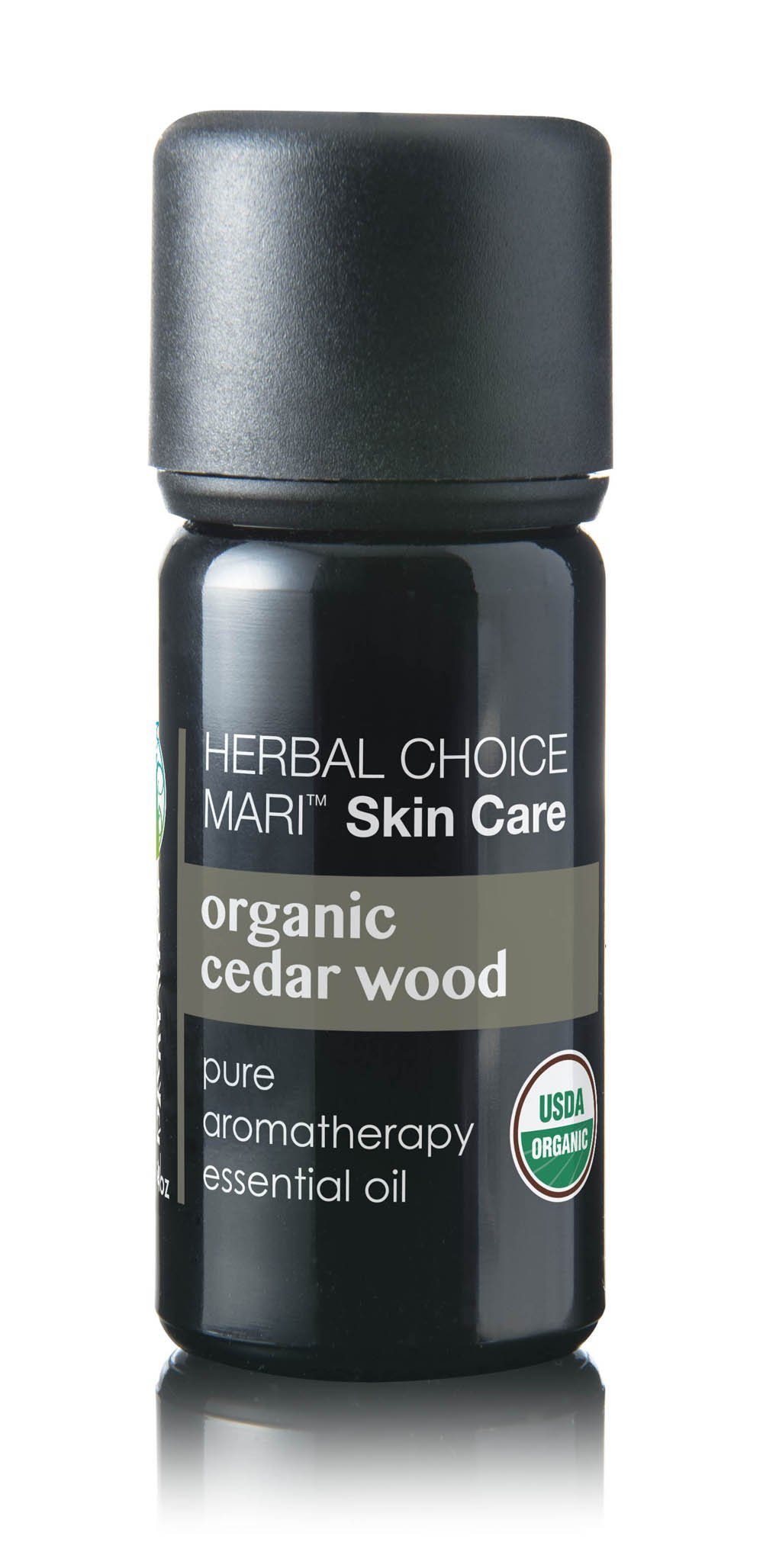 Herbal Choice Mari Organic Cedar Wood Essential Oil; 0.3floz Glass