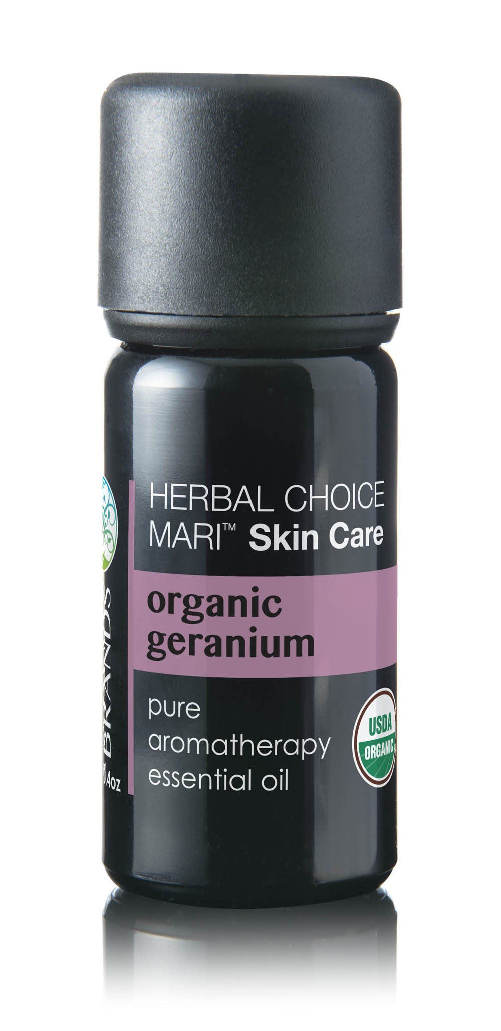 Herbal Choice Mari Organic Geranium Rose Essential Oil; 0.3floz Glass