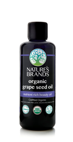 Herbal Choice Mari Organic Grape Seed Oil; 3.4floz Glass