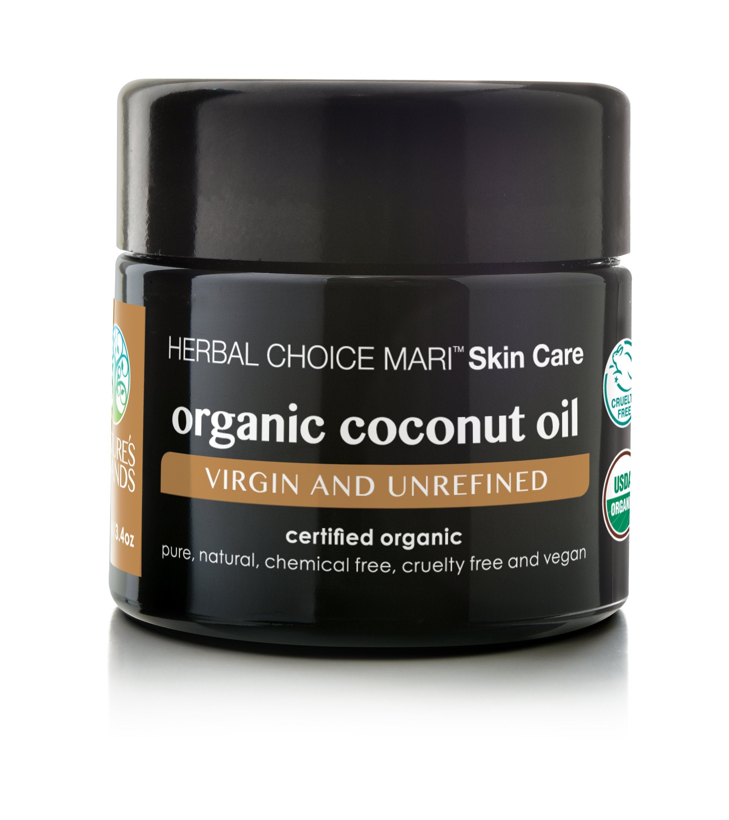 Herbal Choice Mari Organic Coconut Oil; 3.4floz