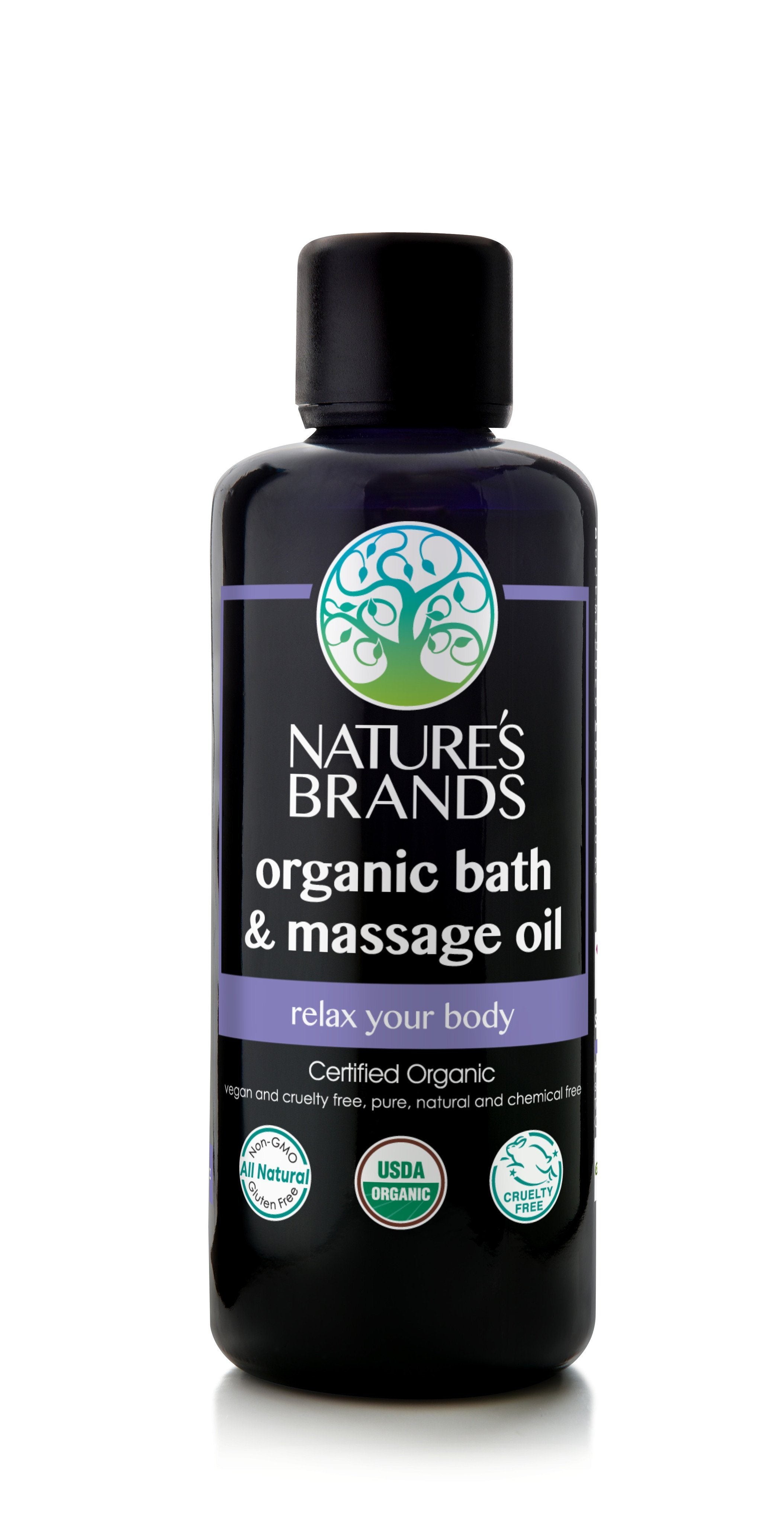 Herbal Choice Mari Organic Bath And Massage Oil, Relax Your Body