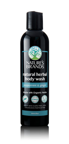 Herbal Choice Mari Organic Herbal Body Wash, Peppermint & Ginger