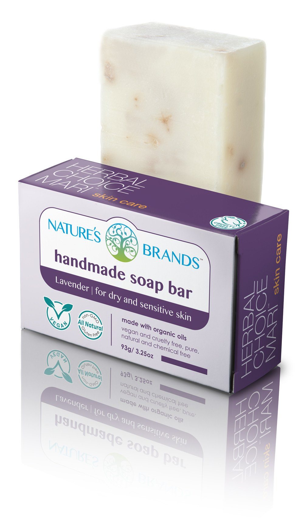 Herbal Choice Mari Natural Handmade Soap Bar, Lavender Ecstasy; 3.2oz