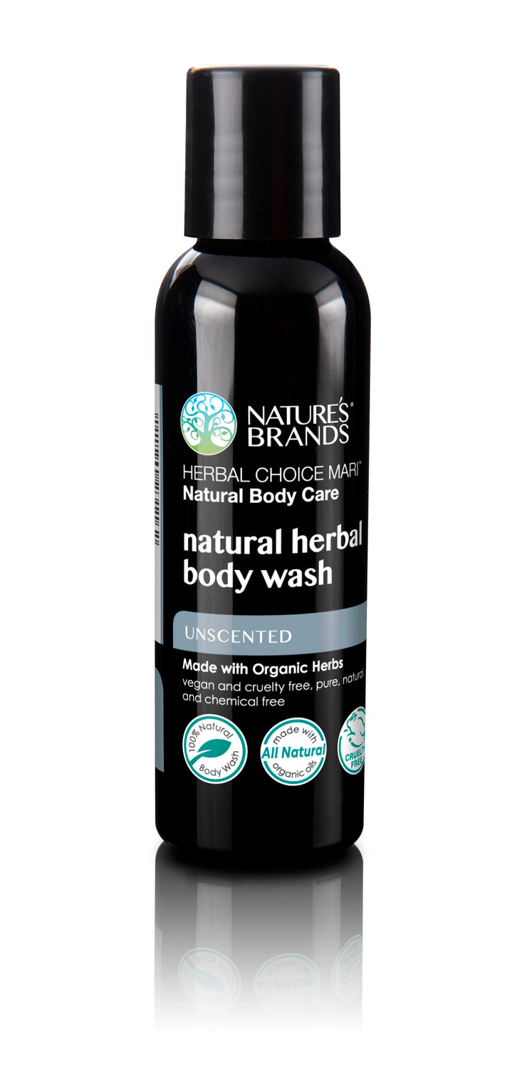 Natural Herbal Body Wash, Unscented by Herbal Choice Mari made with organic Herbs