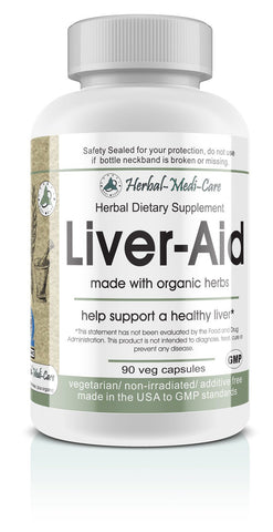 Herbal-Medi-Care Whole Food Liver-Aid Vegetarian Capsules; 90-Count, Made with Organic