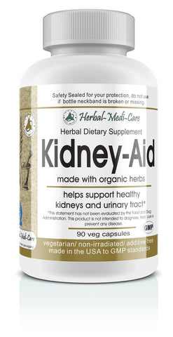 Herbal-Medi-Care Whole Food Kidney-Aid Vegetarian Capsules; 90-Count, Made with Organic